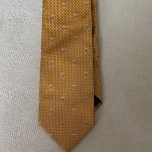Brooks Brothers Gold and Blue Patterned Tie